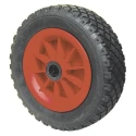 Guitel Hervieu Black, Red Polyurethane Trolley Wheel, 120 kg Load Capacity 260mm Dia 78mm Width Roller Bearing Hub 6022602058