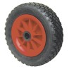 Guitel Hervieu Black, Red Polyurethane Trolley Wheel, 120 kg Load Capacity 260mm Dia 78mm Width Roller Bearing Hub 6022602058