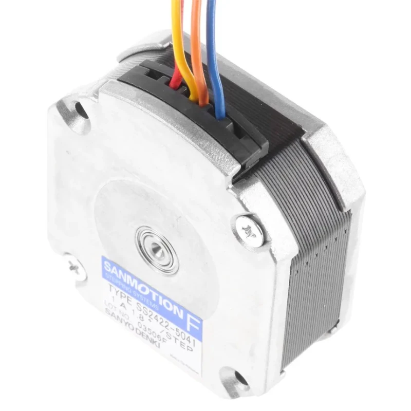 Sanyo Denki Stepper Motor 24V, 18.6mNm Holding Torque, 1.8° Step Angle, 42 x 42 mm Frame, 5 mm Shaft SS2422-5041