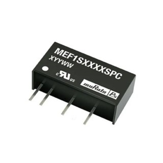 Murata Power Solutions MEF1 Isolated 1W Single Output DC/DC Converter 3.3V DC 300mA 25.2V DC Input Through Hole DIP MEF1