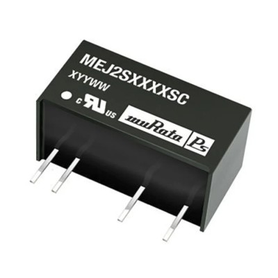Murata Power Solutions 2W SIP Single Output DC/DC Converter, 15V Output, 66mA Output Current, 10.8-13.2V Input, Through MEJ2