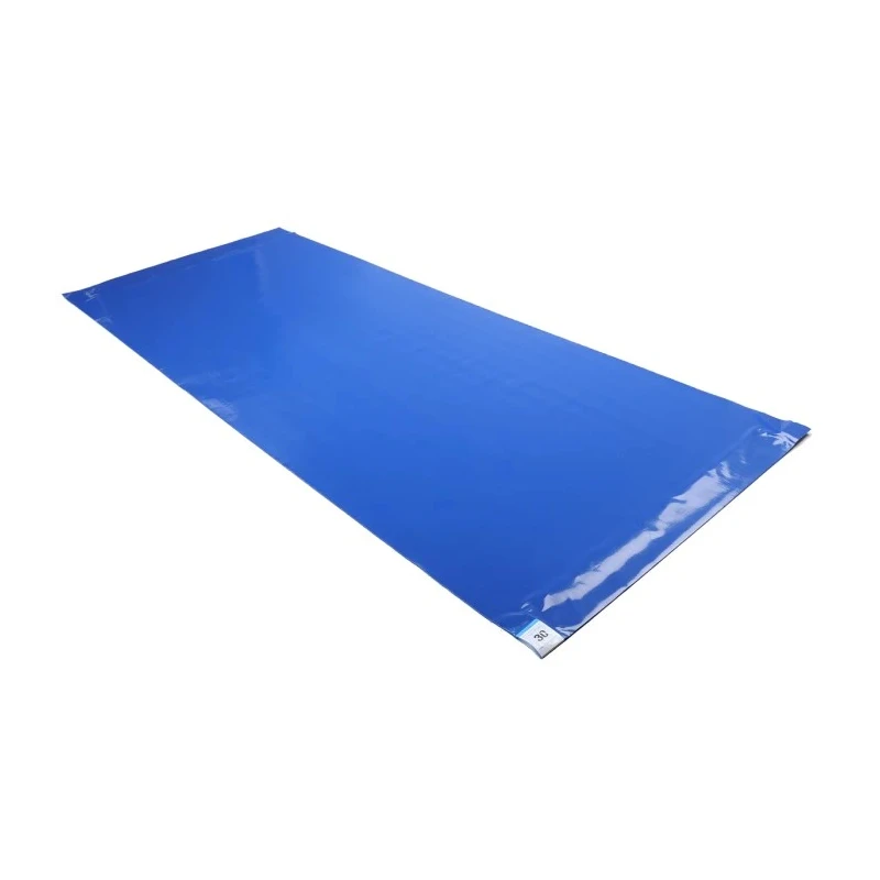 RS PRO Blue ESD-Safe Mat Cleanroom Polyethylene 1.14 m x 460 mm x 1.65 mm Thickness 829-5281