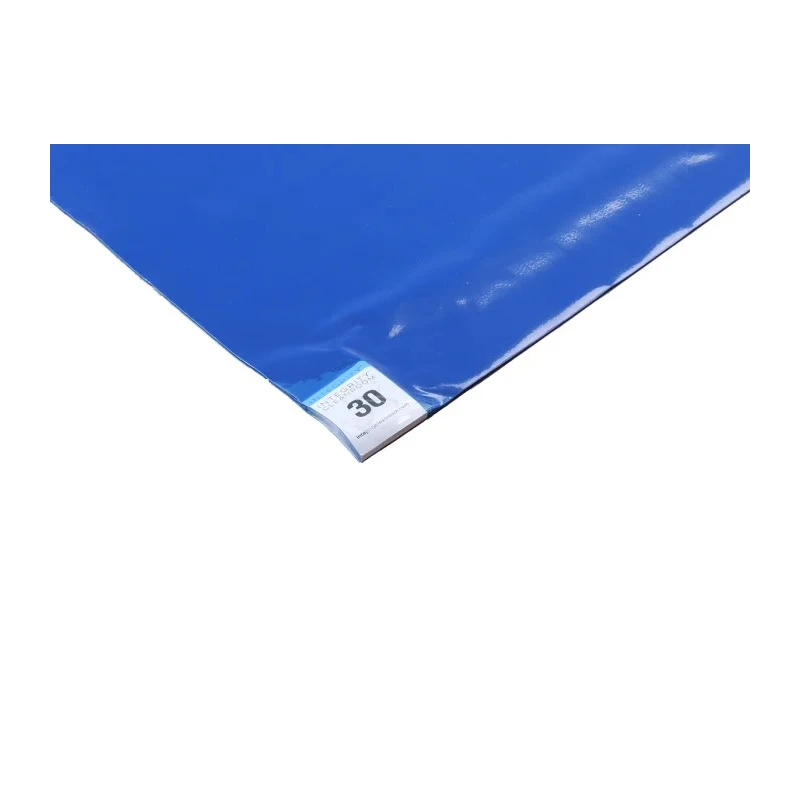 RS PRO Blue ESD-Safe Mat Cleanroom Polyethylene 1.14 m x 460 mm x 1.65 mm Thickness 829-5281