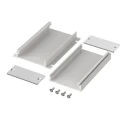 Bopla Aluminium Enclosure Flanged Filotec Series Silver Silver Lid IP40 24.4mm x 97253100.HMT1 Filotec F 524-100 WL - SET