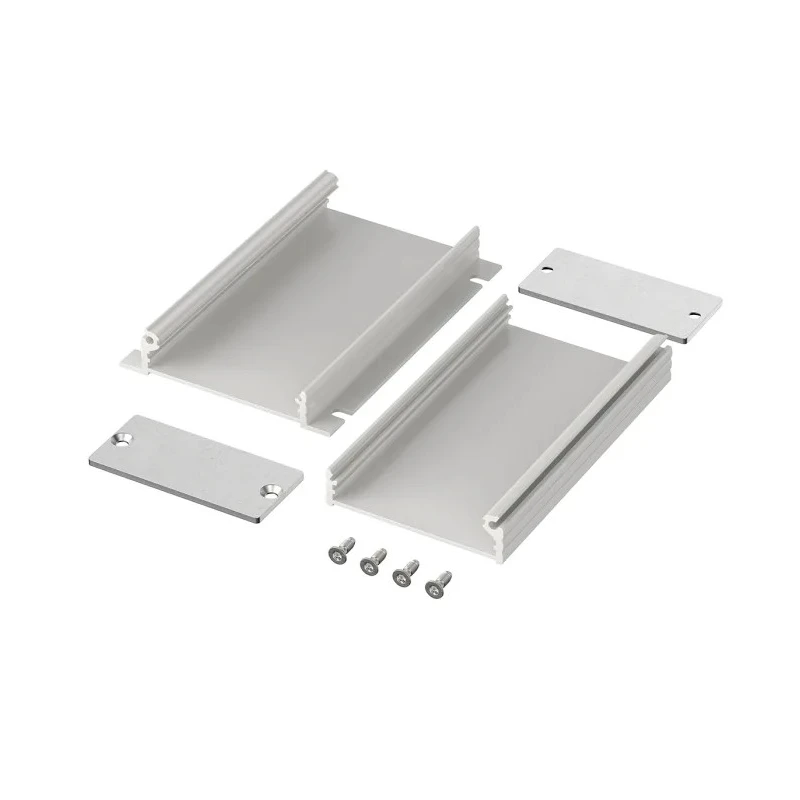 Bopla Aluminium Enclosure Flanged Filotec Series Silver Silver Lid IP40 24.4mm x 97253100.HMT1 Filotec F 524-100 WL - SET