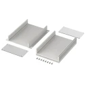 Bopla Flanged Filotec Aluminium Enclosure, IP40, 48 mm x 160 mm x 105 mm 97418160.HMT1 Filotec F 1048-160 KWL - SET