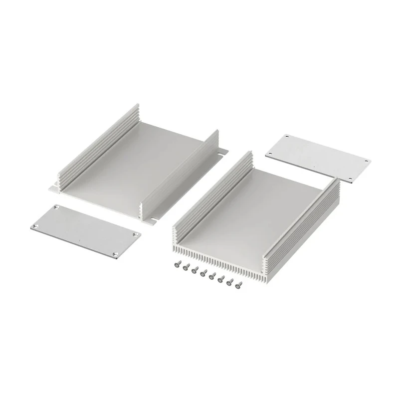 Bopla Flanged Filotec Aluminium Enclosure, IP40, 48 mm x 160 mm x 105 mm 97418160.HMT1 Filotec F 1048-160 KWL - SET