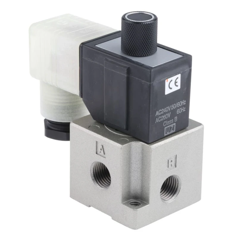 SMC Pneumatic Control Valve 3/2 NC Solenoid Spring G VT317 Series 240V AC 