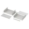 Bopla Aluminium Enclosure, Flanged Filotec Set Series Silver Lid IP40 48 mm x 80 mm 97218080.HMT1 Filotec F 1048-80 WL - SET