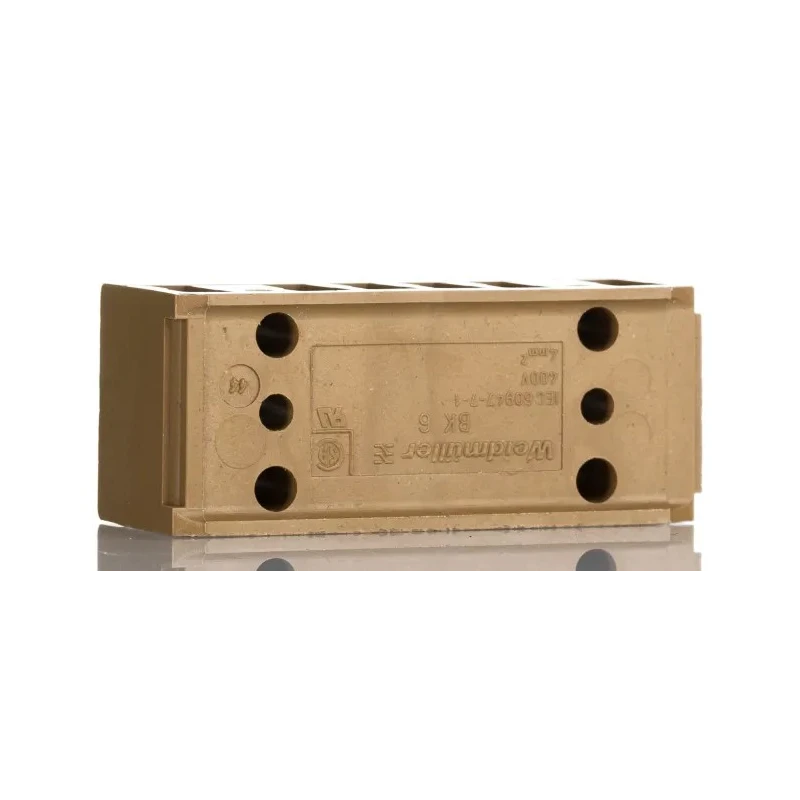 Weidmüller BK Series Terminal Strip, 32A Current, 400V, KrG Material, Yellow, M3 Screw, Model 0625220000