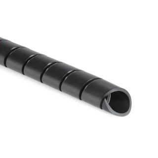 HellermannTyton Spiral Cable Wrap Black PEFR Material 16 mm Diameter 150 mm Max Bundle Diameter 161-43301 SBPEFR16-PE-FR-BK