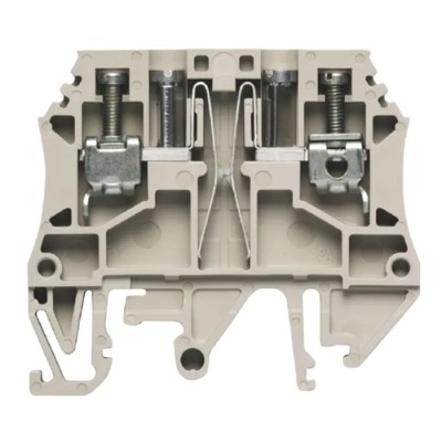 Weidmüller W Series DIN Rail Terminal Block, 4mm² Cable CSA, 1-Level, 2 Position, Screw Termination, 500V, 10A 1881650000