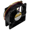 Sanyo Denki San Ace 9WP Series Axial Fan, 12V DC, 1.56 W Power, 61.9 m³/h Air Flow, 130 mA Max Current, Rated, 80x80x25 IP68