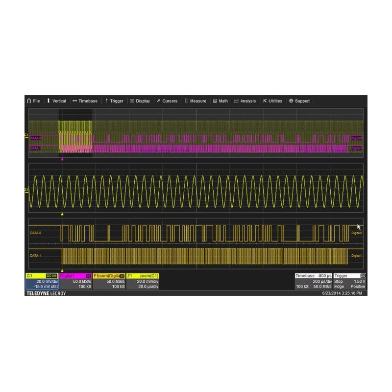 Teledyne LeCroy Trigger and Decode Package Oscilloscope Software for Use with WaveSurfer 3000 WS3K-EMB