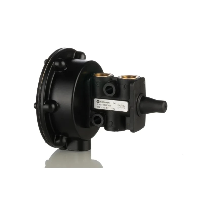 Norgren Pneumatic Solenoid Valve Pilot/Spring G 1/8 Thread, 3 Ports, 2 Positions, 10 bar, Die Cast Aluminium 03037002