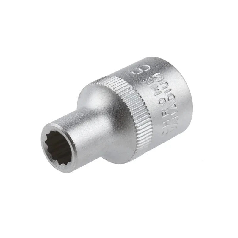 RS PRO 1/2 in Drive 8 mm 12 Point Square Chrome Vanadium Steel Socket 830-4082