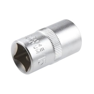 RS PRO 1/2 in Drive 15 mm 12 Point Square Chrome Vanadium Steel Socket 830-4114