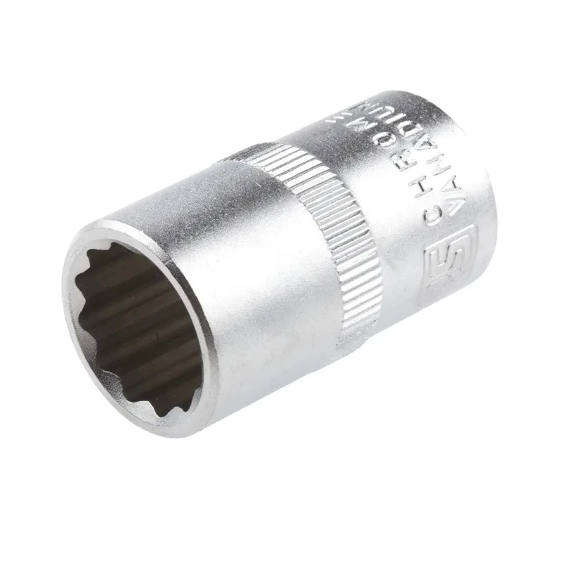 RS PRO 1/2 in Drive 15 mm 12 Point Square Chrome Vanadium Steel Socket 830-4114