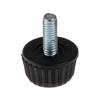 RS PRO Black Polyamide 6 Knurled Clamping Knob M4 Threaded Hole 15 mm Diameter 10 mm Thread Length 830-4145