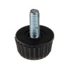 RS PRO Black Polyamide 6 Knurled Clamping Knob M4 Threaded Hole 15 mm Diameter 10 mm Thread Length 830-4145