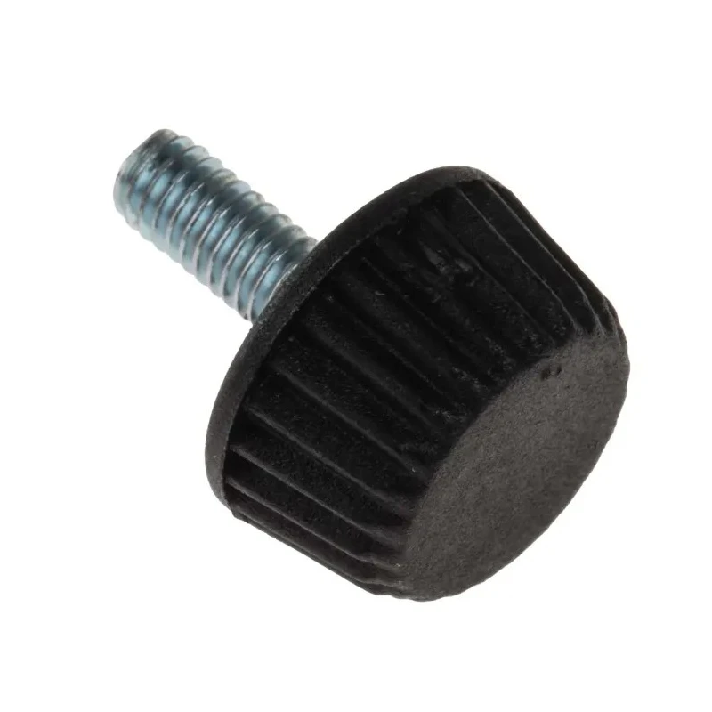 RS PRO Black Polyamide 6 Knurled Clamping Knob M4 Threaded Hole 15 mm Diameter 10 mm Thread Length 830-4145