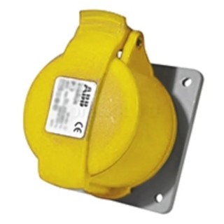 Amphenol Industrial Panel Mount Industrial Power Connector 2P+PE 16A 110V IP44 Easy & Safe 2CMA193169R1000 216RU4