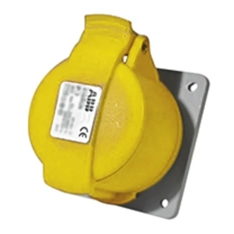 Amphenol Industrial Panel Mount Industrial Power Connector 2P+PE 16A 110V IP44 Easy & Safe 2CMA193169R1000 216RU4