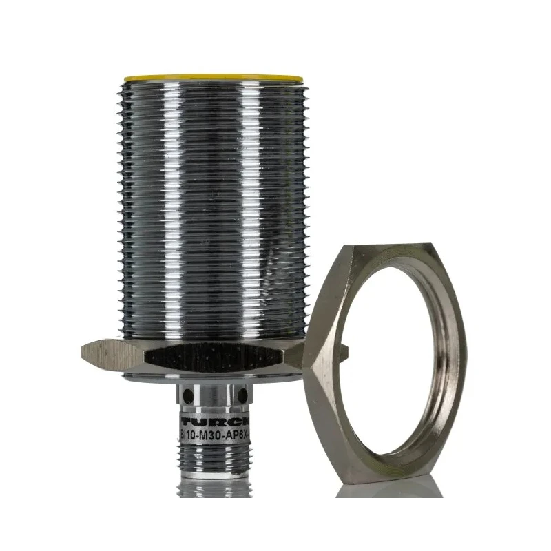 Turck Threaded Barrel Inductive Proximity Sensor M30 Thread Size PNP Output 30 V DC 200mA 10mm Detection BI10-M30-AP6X-H1141