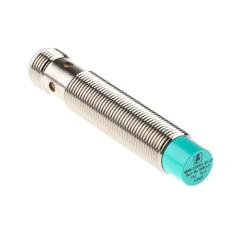 Pepperl + Fuchs Threaded Barrel Inductive Proximity Sensor M12 PNP 36V DC 200mA 8mm Detection NBN8-12GM50-E2-V1