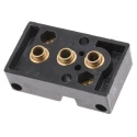 Crouzet 81 Series 3 Station Sub-Base for Pneumatic Logic Elements, Polyamide 66 and Brass Body 81532001