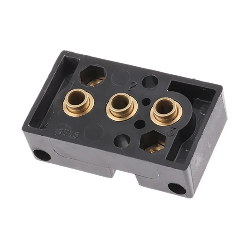 Crouzet 81 Series 3 Station Sub-Base for Pneumatic Logic Elements, Polyamide 66 and Brass Body 81532001