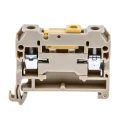 Weidmüller SAK Series 1-Level 2-Position DIN Rail Terminal Block Beige Yellow 4mm² Screw 0172160000