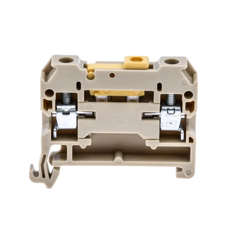 Weidmüller SAK Series 1-Level 2-Position DIN Rail Terminal Block Beige Yellow 4mm² Screw 0172160000