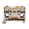 Weidmüller SAK Series 1-Level 2-Position DIN Rail Terminal Block Beige Yellow 4mm² Screw 0172160000