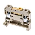 Weidmüller SAK Series 1-Level 2-Position DIN Rail Terminal Block Beige Yellow 4mm² Screw 0172160000