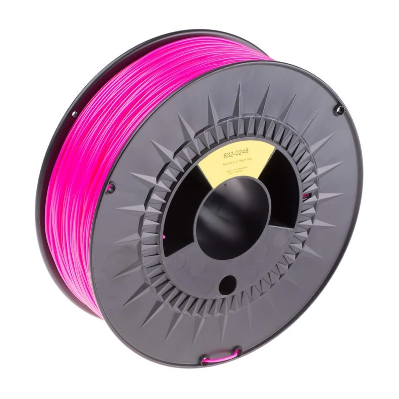 RS PRO 1.75 mm Pink PLA 3D Printer Filament, 1 kg 832-0248