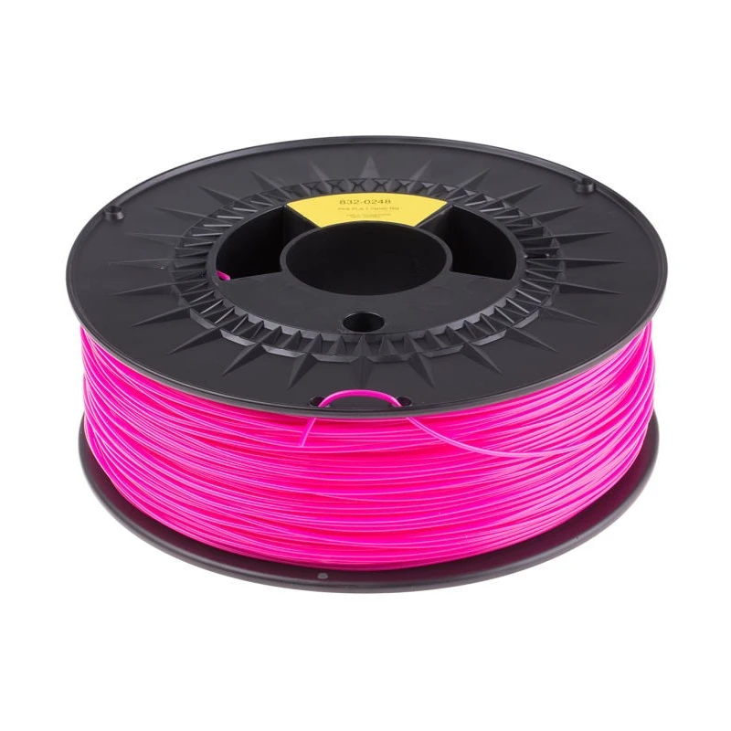 RS PRO 1.75 mm Pink PLA 3D Printer Filament, 1 kg 832-0248