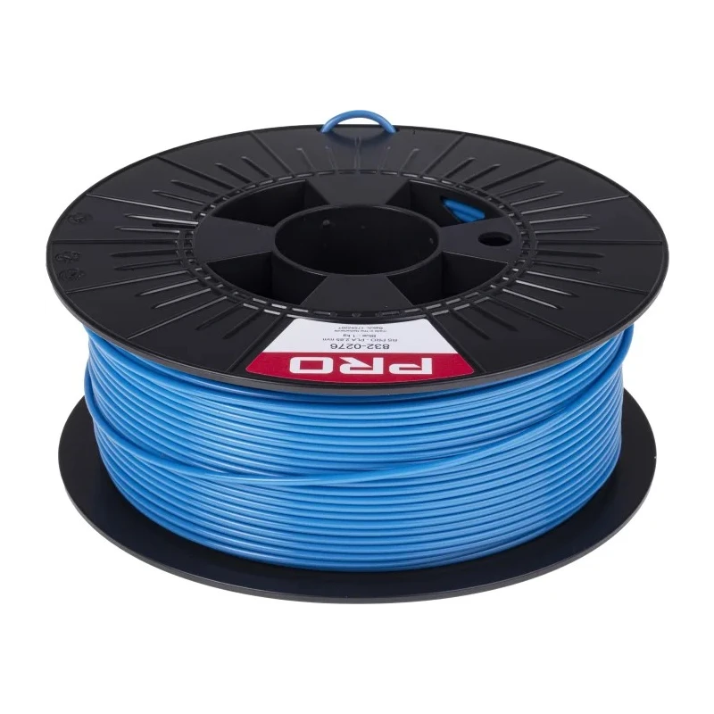 RS PRO 2.85 mm Blue Polylactic Acid (PLA) FDM 3D Printer Filament 1 kg 832-0276