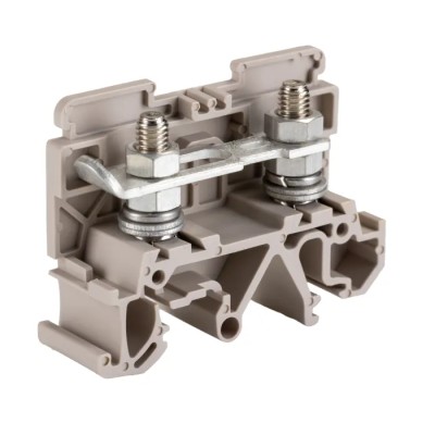 Weidmüller ST5 Series Feed Through Terminal Block Dark Beige, 16mm², 1-Level, Screw Termination, 76A, 800V 0448460000