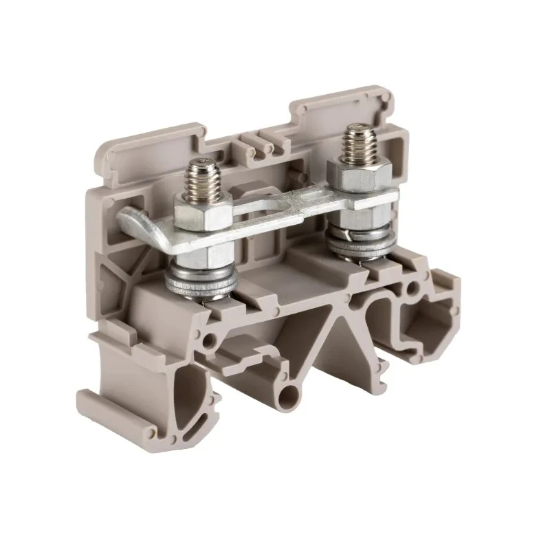 Weidmüller ST5 Series Feed Through Terminal Block Dark Beige, 16mm², 1-Level, Screw Termination, 76A, 800V 0448460000