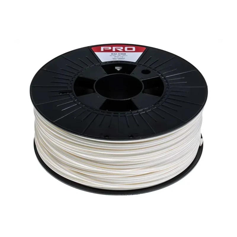 RS PRO 2.85 mm White ABS 3D Printer Filament 1 kg 220-270°C Printing Temperature 245°C Melting Temperature 832-0368