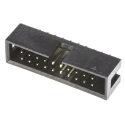 Amphenol Communications Solutions T821 Series Straight Through Hole PCB Header 20 Contacts 2.54 mm Pitch 2 T821120A1S100CEU