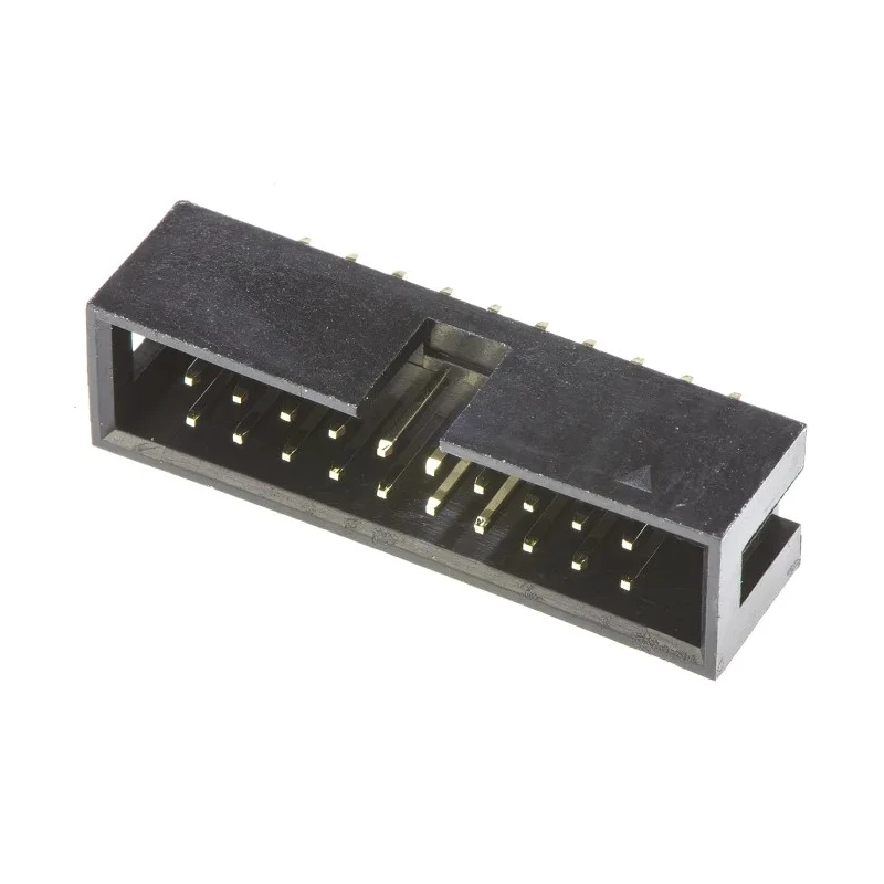 Amphenol Communications Solutions T821 Series Straight Through Hole PCB Header 20 Contacts 2.54 mm Pitch 2 T821120A1S100CEU