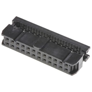 Amphenol Communications Solutions 24-Way 2 Row Shrouded IDC Female Connector 250V AC 3A T812124A100CEU