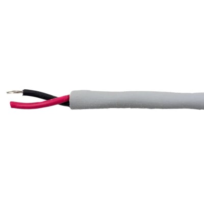 Alpha Wire EcoCable Mini 300 V Unshielded Control Cable, 2 Cores, 0.15mm² 26 AWG, 30 m, Grey Modified 78012 SL005