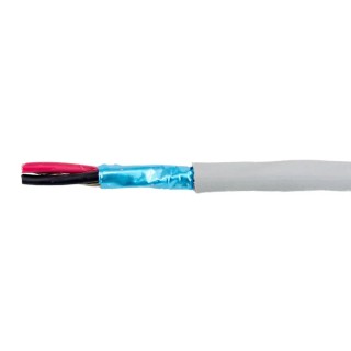 Alpha Wire Ecogen Ecocable Mini Screened Control Cable 2 Cores 0.61mm² 20 AWG 300V Grey Modified Polyphenylene 78142 SL005