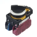 Idec Knob Selector Switch with 1 NO/1 NC Contact Configuration, 22 mm Cutout Diameter, 2 Positions CW4S-2E11