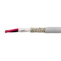 Alpha Wire Ecogen Ecocable Mini Screened Control Cable, 3 Cores, 0.24mm² 24 AWG, Grey Modified Polyphenylene, 30 78323 SL005