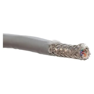 Alpha Wire Ecogen Ecocable Mini Screened Control Cable, 15 Cores 0.38mm² 22 AWG, 30m, Grey Modified Polyphenylene 78341 SL005