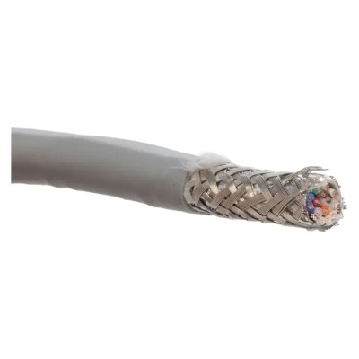 Alpha Wire Ecogen Ecocable Mini Screened Control Cable, 15 Cores 0.38mm² 22 AWG, 30m, Grey Modified Polyphenylene 78341 SL005